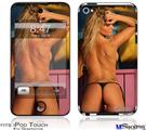iPod Touch 4G Decal Style Vinyl Skin - Kasie Rae Black Bikini Back