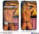 iPod Touch 4G Decal Style Vinyl Skin - Kasie Rae Black Bikini Thong Back