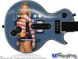Guitar Hero III Wii Les Paul Skin - Kasie Rae - Red White and Blue