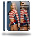 Kasie Rae - Red White and Blue - Decal Style Vinyl Skin (fits Apple Original iPhone 5, NOT the iPhone 5C or 5S)