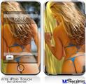 iPod Touch 2G & 3G Skin - Kasie Rae Blue Bikini Back