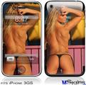 iPhone 3GS Skin - Kasie Rae Black Bikini Thong Back