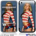 iPhone 3GS Skin - Kasie Rae - Red White and Blue