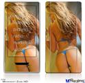 Zune HD Skin - Kasie Rae Blue Bikini Back