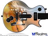 Guitar Hero III Wii Les Paul Skin - Kasie Rae Blue Bikini Back