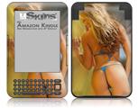 Kasie Rae Blue Bikini Back - Decal Style Skin fits Amazon Kindle 3 Keyboard (with 6 inch display)