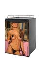 Kegerator Skin - Kasie Rae Black Bikini Thong Front (fits medium sized dorm fridge and kegerators)