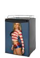 Kegerator Skin - Kasie Rae - Red White and Blue (fits medium sized dorm fridge and kegerators)