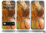 Kasie Rae Blue Bikini Back Decal Style Vinyl Skin - fits Apple iPod Touch 5G (IPOD NOT INCLUDED)