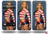 Kasie Rae - Red White and Blue Decal Style Vinyl Skin - fits Apple iPod Touch 5G (IPOD NOT INCLUDED)