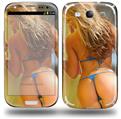 Kasie Rae Blue Bikini Back - Decal Style Skin (fits Samsung Galaxy S III S3)