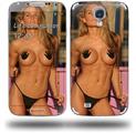 Kasie Rae Black Bikini Thong Front - Decal Style Skin (fits Samsung Galaxy S IV S4)